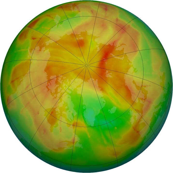 Arctic ozone map for 09 May 2010